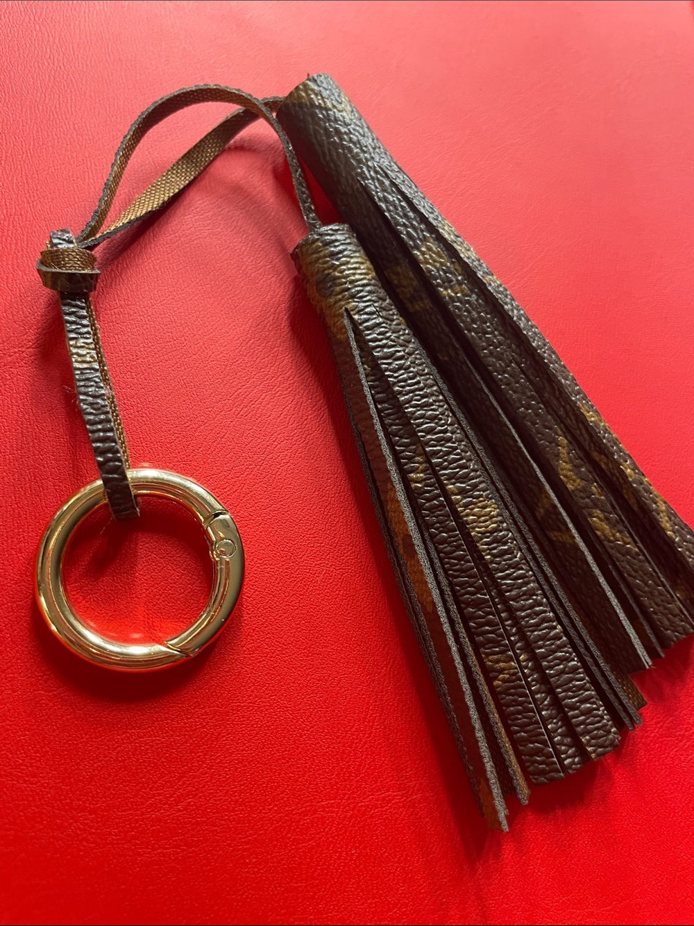 Designer Inspired Double Tassel Keychain